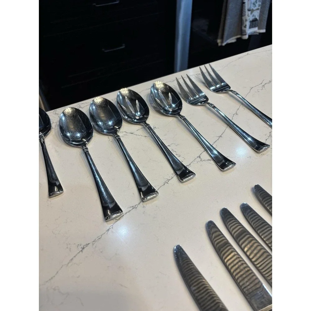 58 Pcs Zwilling JA Henckels Angelico 18/10 Stainless Spoons Forks Knives Serving